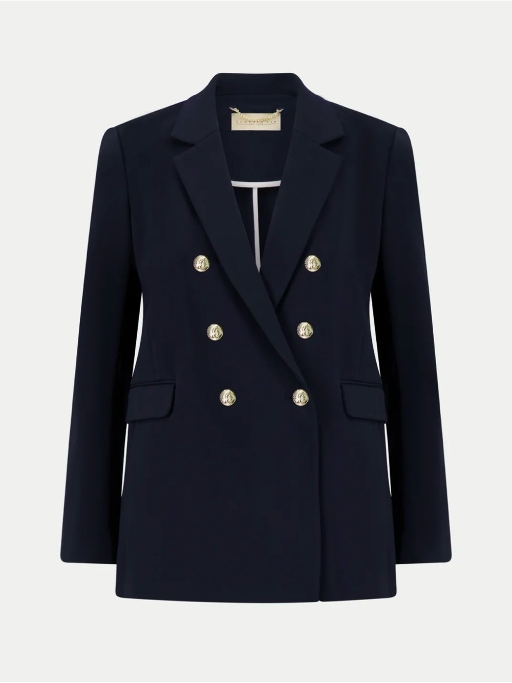 Classic Six Katherine Double Breasted Blazer in Navy | Size 8